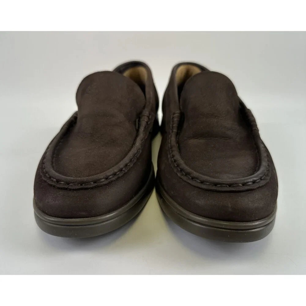 Charles Tyrwhitt Leather Loafer Driving Moc Toe‎ Dark Brown Slip On Mens Size 11